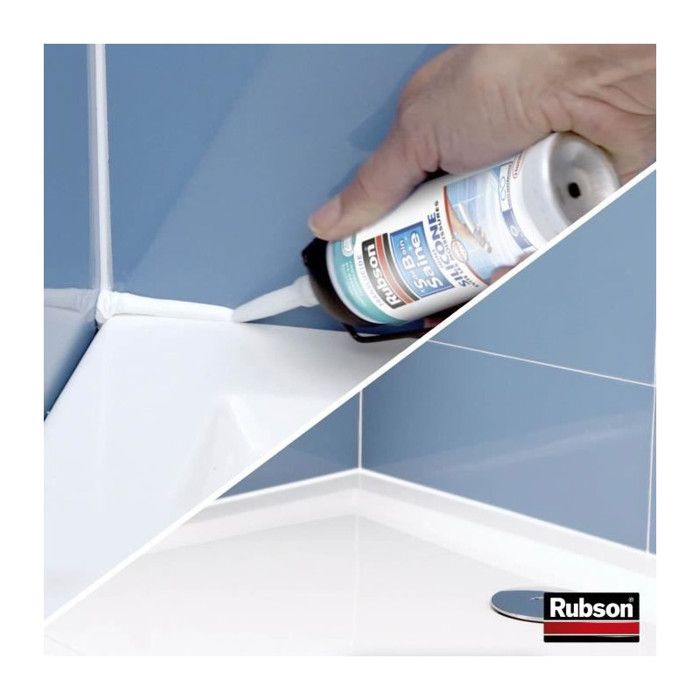 Sanitary sealant - RUBSON - 2716027 - Joint - Easy - Healthy bathroom - Sealant - Translucent - 200ml