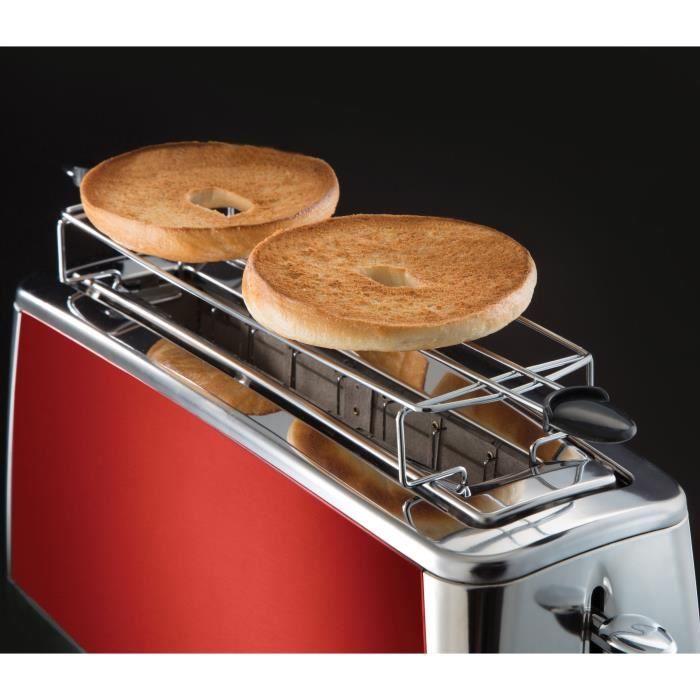 RUSSELL HOBBS 23250-56 - Luna Toaster - Fast Toast Technology - Solar Red
