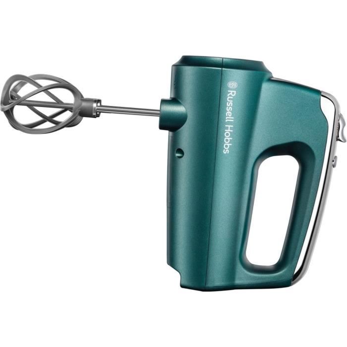 Russell Hobbs 25891-56 Swirl Mixer, 5 Speed, Turbo Function, 1 Pair of Propeller, Kneader, Whisk Mixers - Turquoise