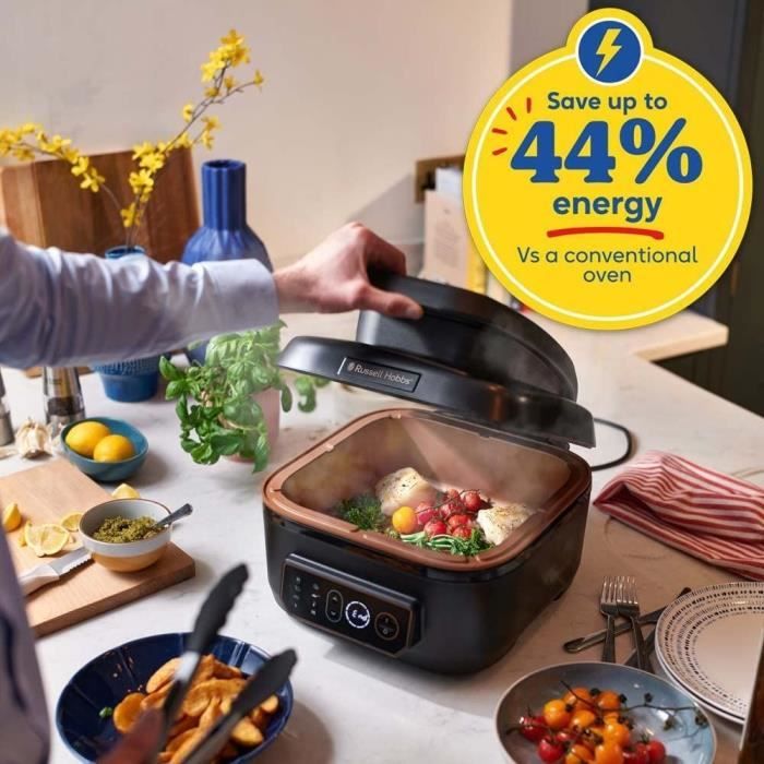 Multicucker satisfied Air & Grill - Cooking without oil - Russell Hobbs 26520-56 - 7 programs - Temperature control-