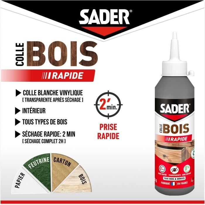 SADER Glue Wood Quick Shot - Bottle 250g