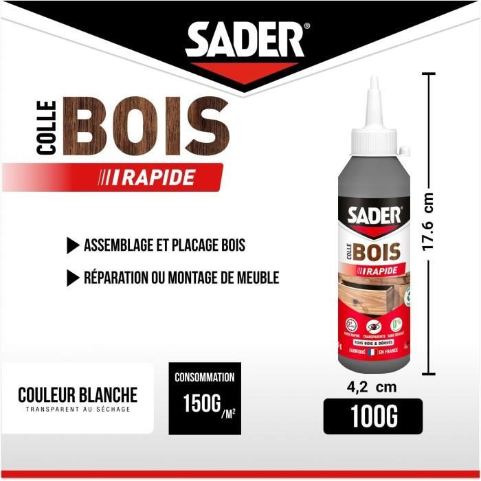 SADER Glue Wood Quick Shot - Bottle 100g