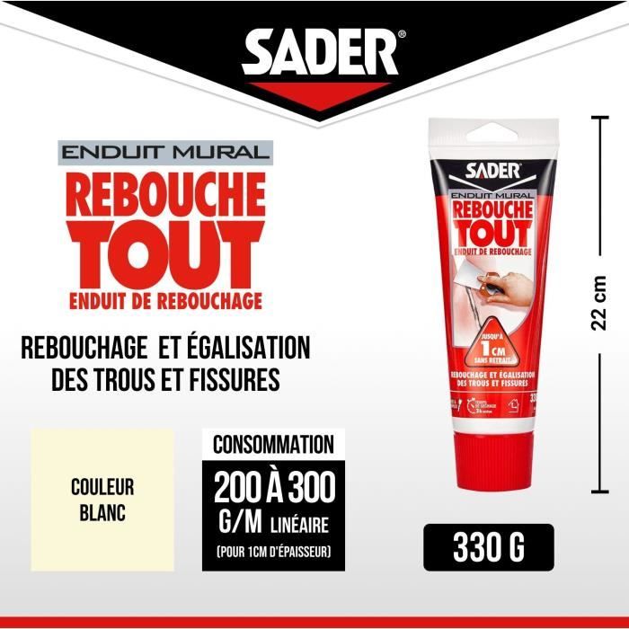 SADER Tube Coated Dough Ready-to-use Rebouche - 330g