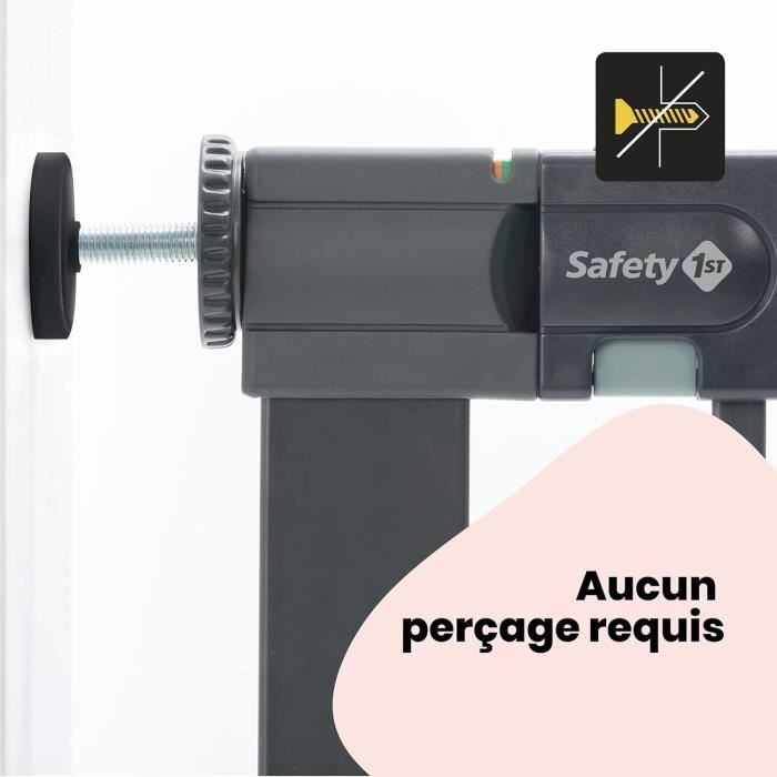 SAFETY 1St Easy Close Child Safety Barrier - Metal - Black