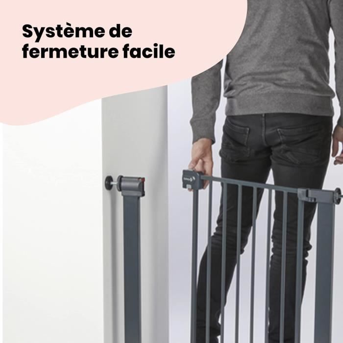 SAFETY 1St Easy Close Child Safety Barrier - Metal - Black