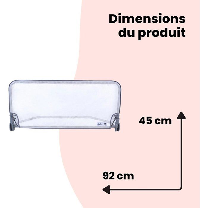 SAFETY 1ST Standard Child's Bed Rail 90 cm - Gray