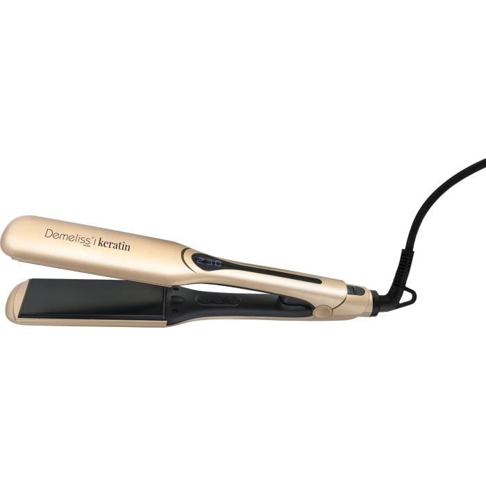 Straightener - SAINT ALGUE - Demeliss Kera Gold XL - Wide plates 45 mm
