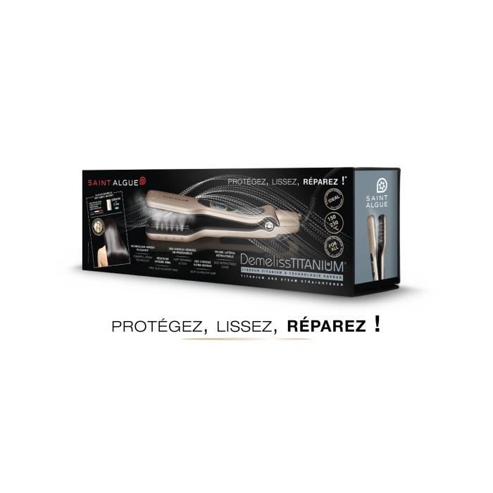 SAINT-ALGUE titanium vapor straightener Demeliss Titanium