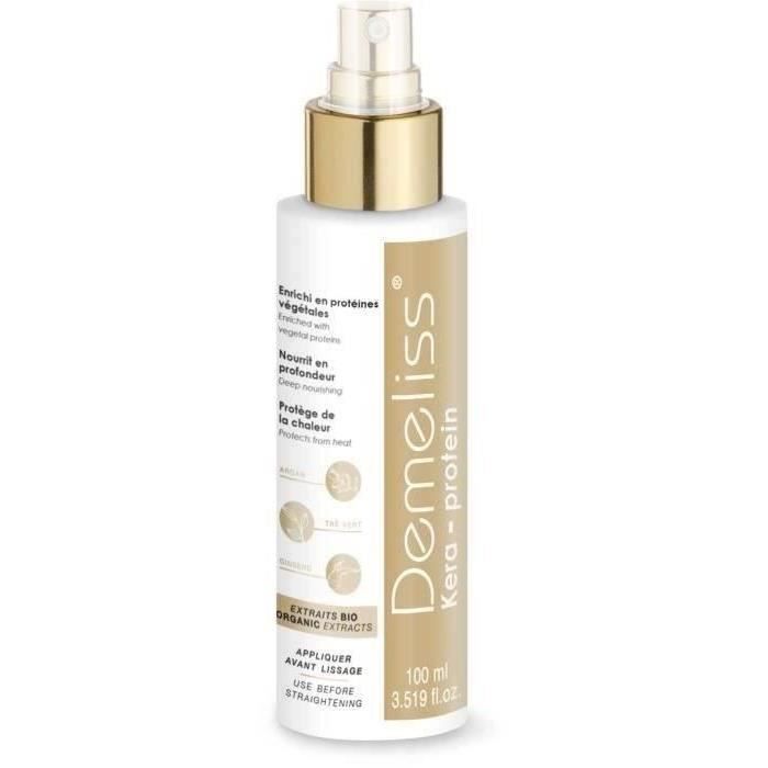 SAINT ALGUE Demeliss TITANIUM Love Edition Steam straightener Case GOLD PINK + Nourishing treatment 100ml Kera-PROTEIN