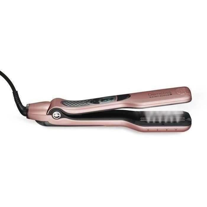 SAINT ALGUE Demeliss TITANIUM Love Edition Steam straightener Case GOLD PINK + Nourishing treatment 100ml Kera-PROTEIN