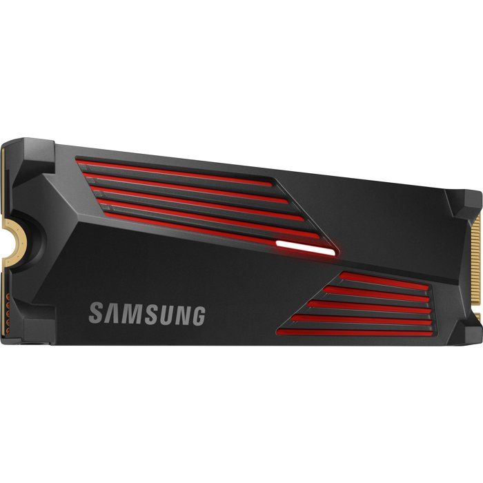 SAMSUNG - 990 PRO - Internal SSD - 2 TB - With heatsink - PCIe 4.0 - NVMe 2.0 - M2 2280 - Up to 7450 MB/s (MZ-V9P2T0GW)