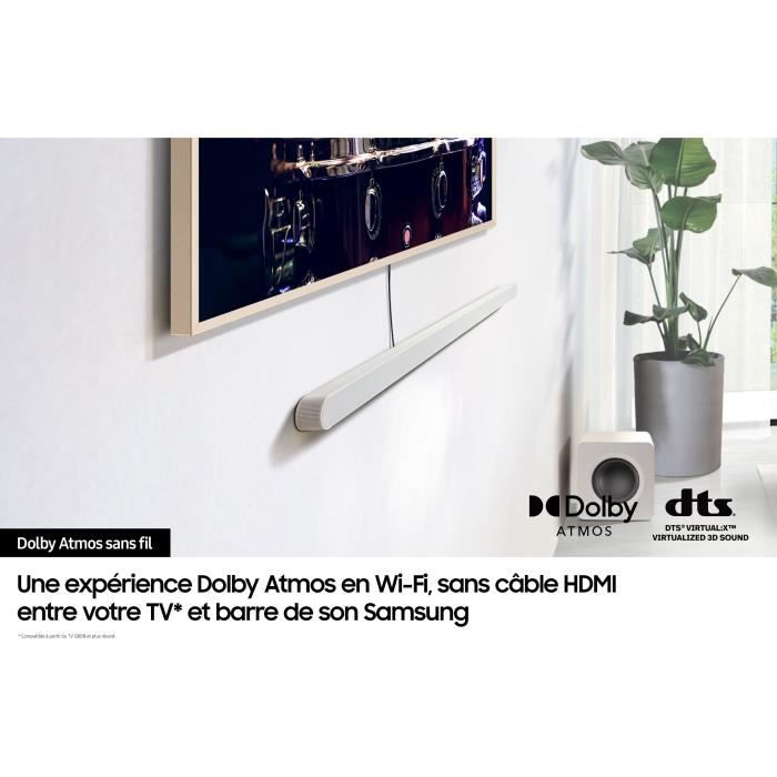 3.1.2ch Soundbar - SAMSUNG - HW-S811D - Wireless Atmos - Ultra-thin - Wifi - Bluetooth - Voice control - Q-Symphony 3.0 -