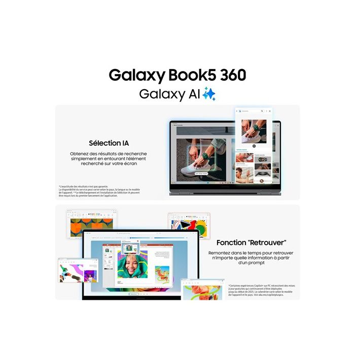 Laptop PC - SAMSUNG - Galaxy Book5 360 - 15.6 - Intel Core Ultra 5 - 16 GB RAM - 512 GB SSD