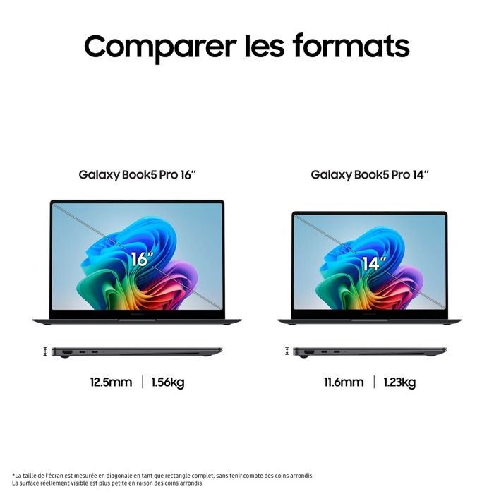 PC portable - SAMSUNG - Galaxy Book 5 Pro - 14'' - Intel Core Ultra 7 - 16 Go RAM - 1To SSD - AZERTY