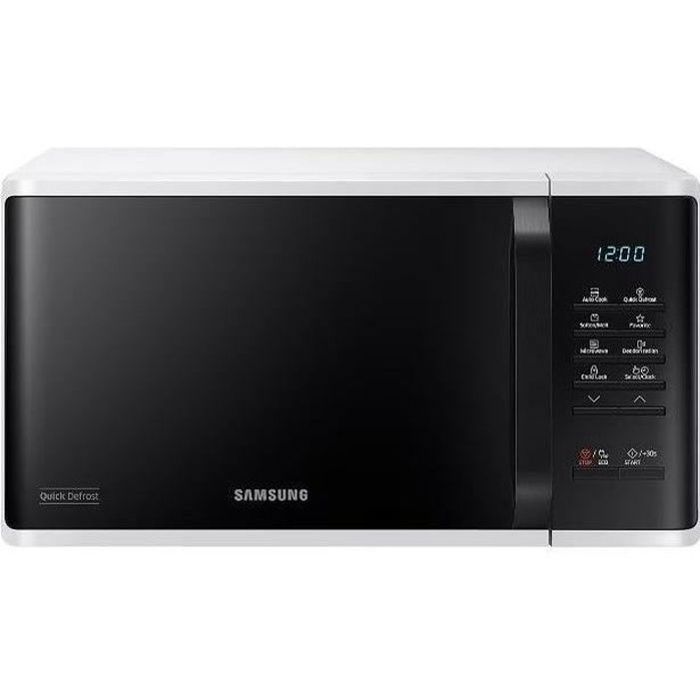 SAMSUNG Solo microwave - White - 23 L - 800 W - Enamel ceramic cavity