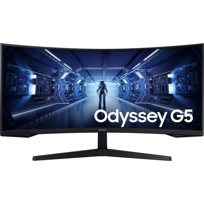 Curved gaming pc screen - Samsung - Odyssey G5 - G55T C34G55TWP - 34 '' UwqHD - SAD - 1 MS - 165Hz - HDMI / Displayport / USB