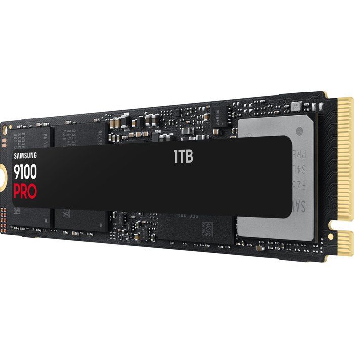 Samsung - 9100 PRO - Internal SSD - NVMe M.2 PCIe 5.0 x4 - 1 TB - Read speed up to 14,800 MB/s - MZ-VAP1T0BW