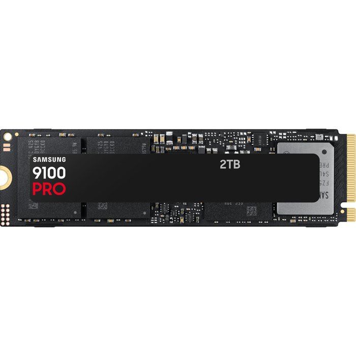 Samsung - 9100 PRO - Internal SSD - NVMe M.2 PCIe 5.0 x4 - 2 TB - Read speed up to 14,800 MB/s - MZ-VAP2T0BW