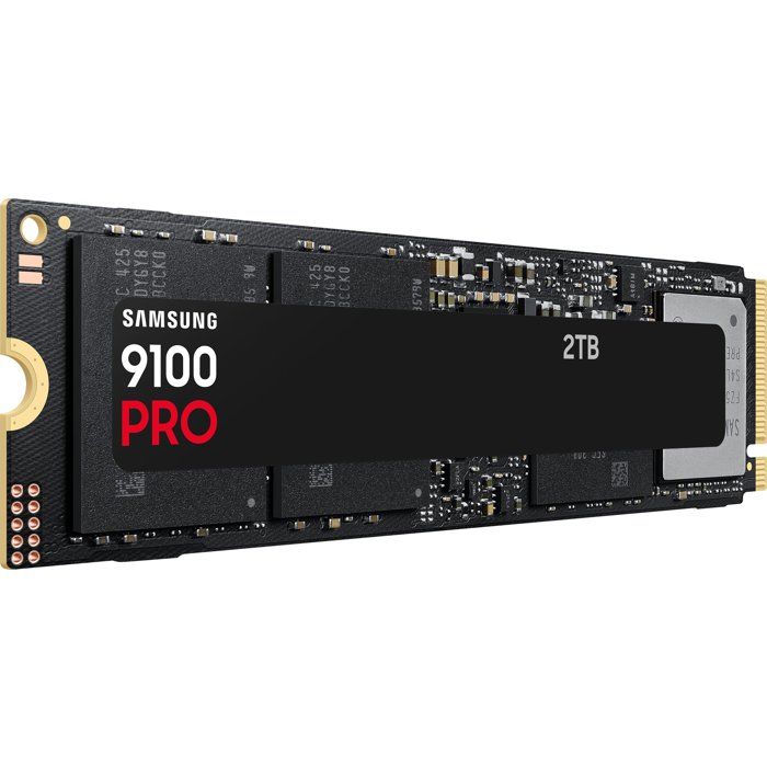 Samsung - 9100 PRO - Internal SSD - NVMe M.2 PCIe 5.0 x4 - 2 TB - Read speed up to 14,800 MB/s - MZ-VAP2T0BW