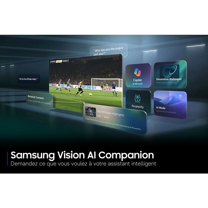 Samsung TU43U7005H - TV LED 43 (109 cm) - 4K UHD 3840x2160 - HDR10+ - Smart TV - Gaming Hub - 3xHDMI - WiFi