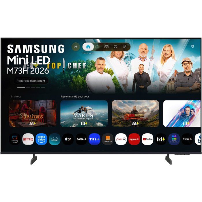 Samsung 43M73H - TV MiniLED 43 (109 cm) - 4K UHD 3840x2160 - Gaming Hub - Smart TV - 3xHDMI - WiFi