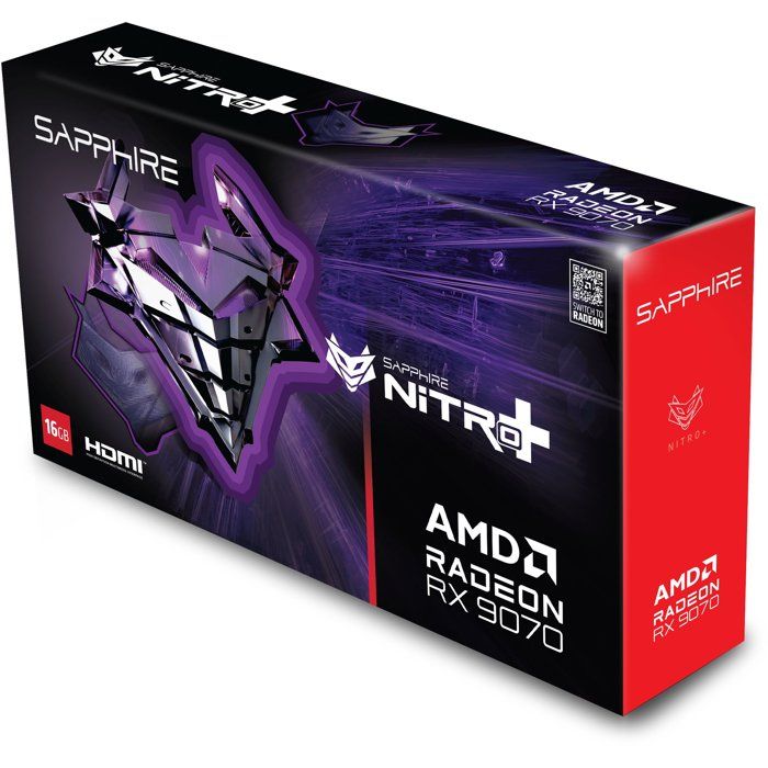 SAPPHIRE - Graphics card - NITRO+ AMD RADEON RX 9070 GAMING OC - 16 GB - Dual HDMI / Dual DP