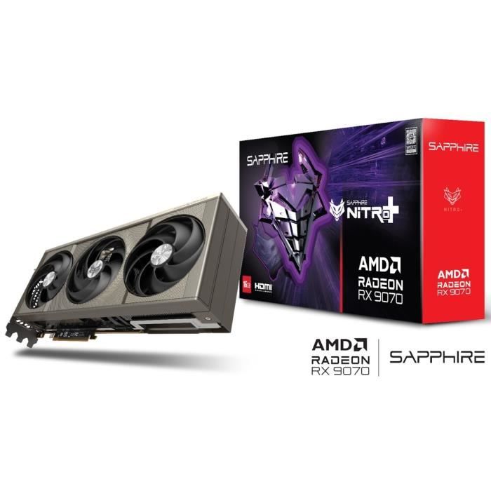 SAPPHIRE - Graphics card - NITRO+ AMD RADEON RX 9070 GAMING OC - 16 GB - Dual HDMI / Dual DP