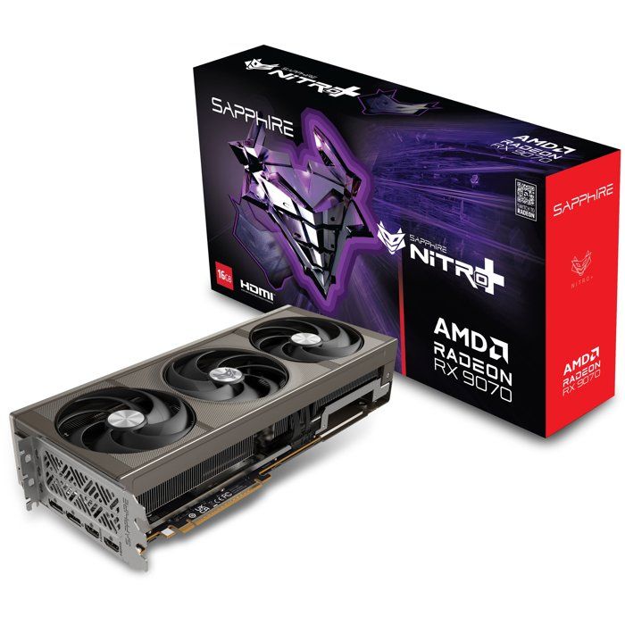 SAPPHIRE - Graphics card - NITRO+ AMD RADEON RX 9070 GAMING OC - 16 GB - Dual HDMI / Dual DP