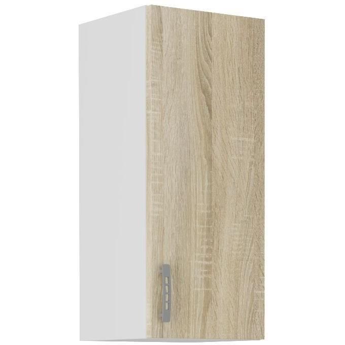 SARA high cabinet - 1 door - Sonoma oak decor - L30xD31xH71.5 cm - Made in Poland