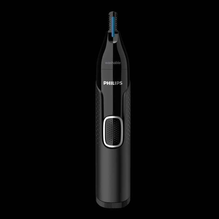 Tondeuse nez et oreilles - PHILIPS - NT5650/16 - étanche - sabots sourcils - pile incluse