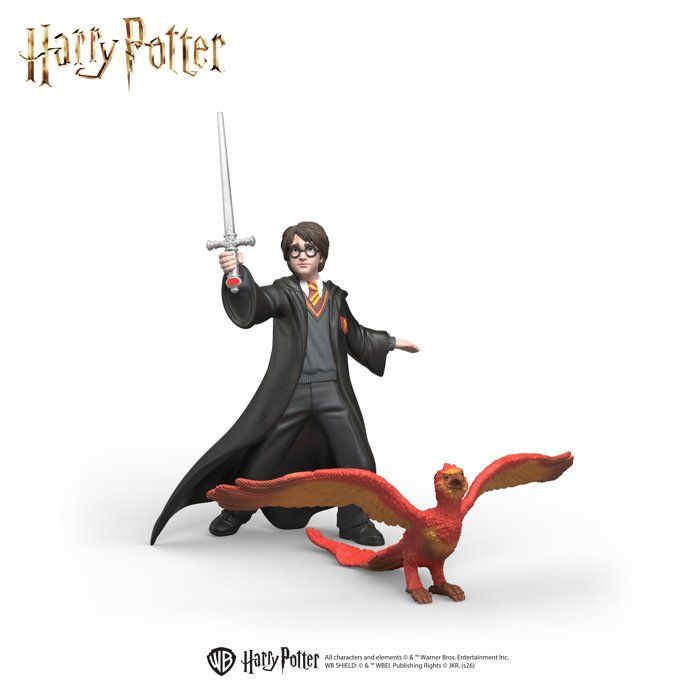 Figure Set - SCHLEICH - 14994 - Harry Potter and Fumseck - Wizarding World - Ages 6 and up - Articulated arm