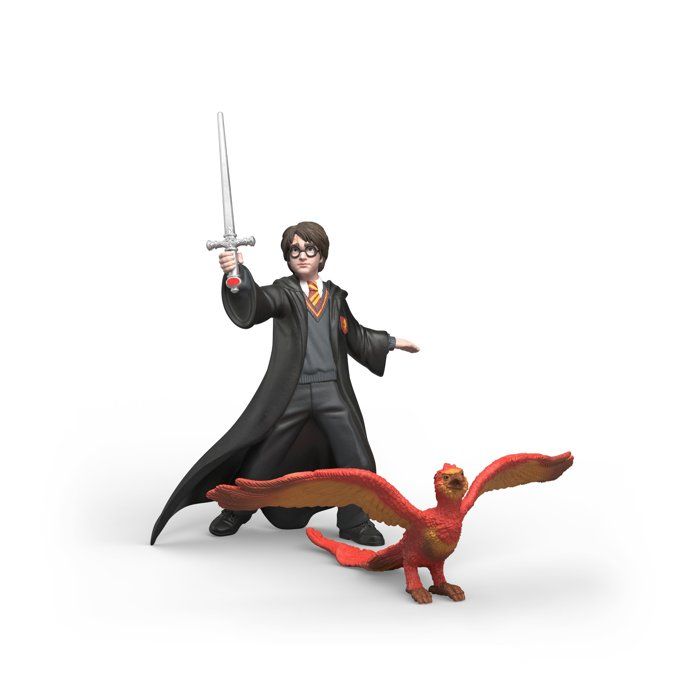 Figure Set - SCHLEICH - 14994 - Harry Potter and Fumseck - Wizarding World - Ages 6 and up - Articulated arm