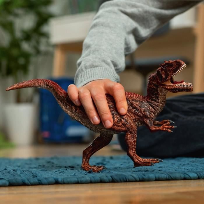 SCHLEICH Allosaurus Figurine - Dinosaurs Range - For Children from 5 years old - Brown
