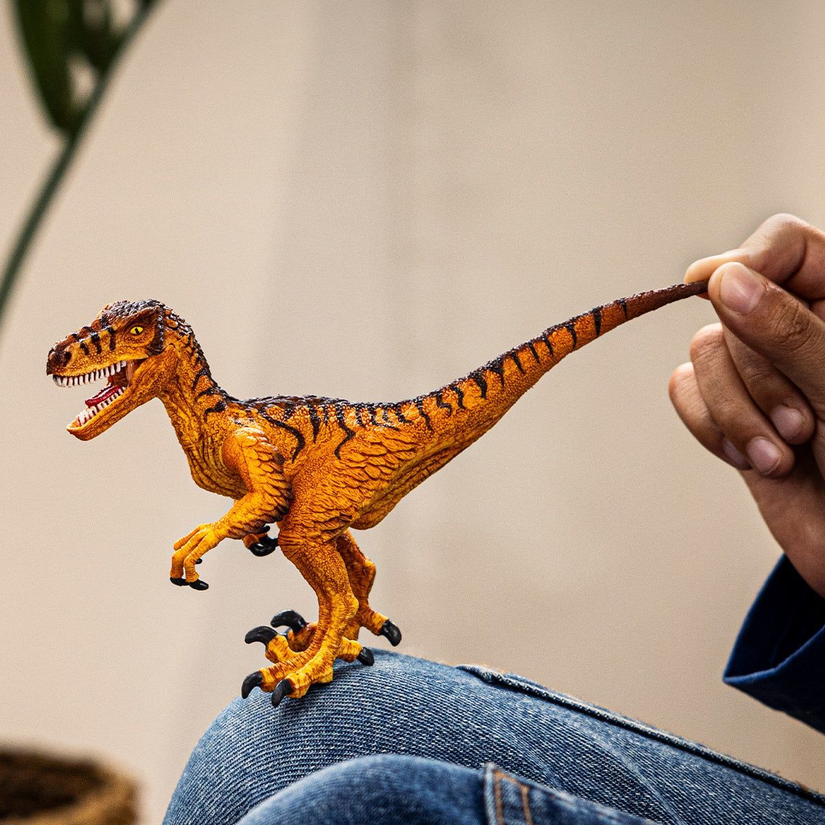Velociraptor figurine, SCHLEICH 15045 Dinosaurs, Ages 4 and up