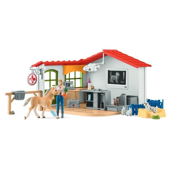 Schleich - Veterinary cabinet with animals - 42502