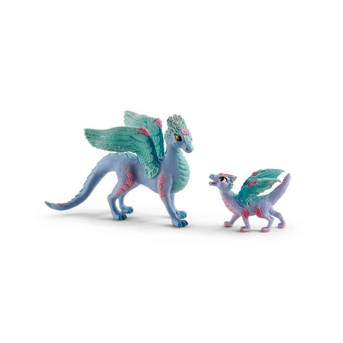 Schleich - Flower dragon with its little one - 70592