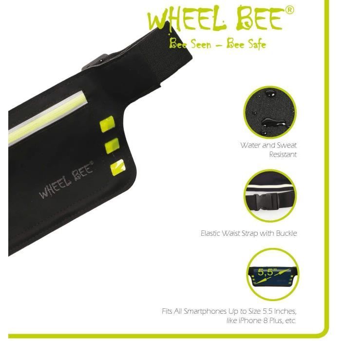 Running belt - SCHILDKRÖT - Wheel Bee Running Waistbag Night Runner LED-Light