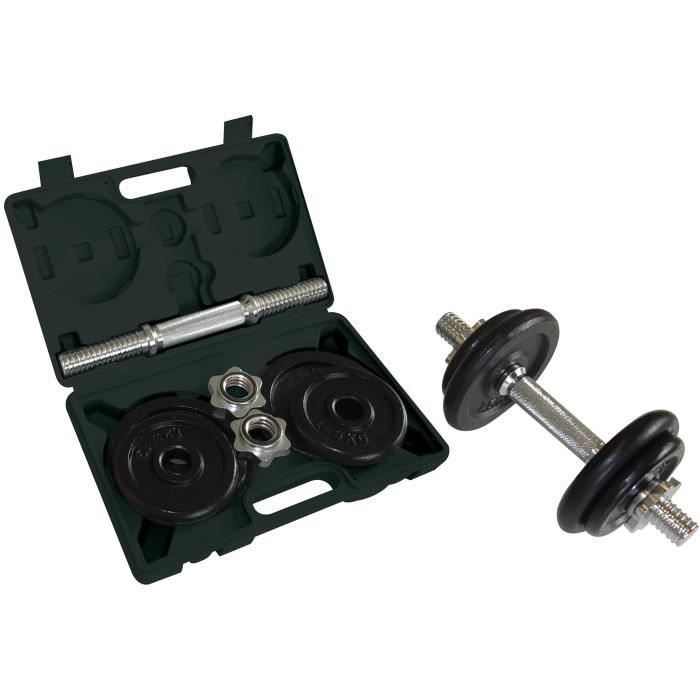 Dumbbell Set - SCHILDKROT - 10 Kg - Black - Adult - Complete body workout set