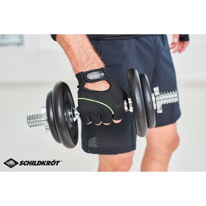Dumbbell Set - SCHILDKROT - 10 Kg - Black - Adult - Complete body workout set