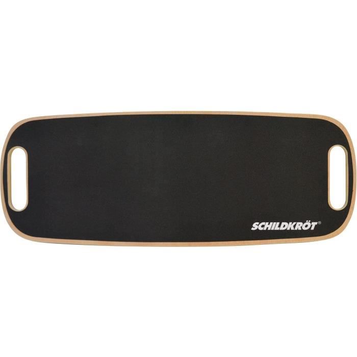 Balance board - Fitness - SCHILDKRÖT - Non-slip - Diameter 11 cm - 73.5 x 28 cm - WOODEN BALANCE BOARD