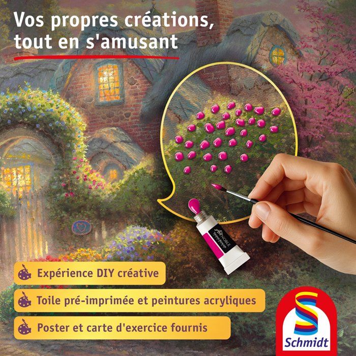 My Art Noble - Kit de peinture Premium - SCHMIDT SPIELE - Cotage Fleuri - Des 12 ans