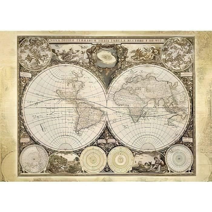 SCHMIDT SPIELE Historical World Map Adult Puzzle - 2000 Pieces