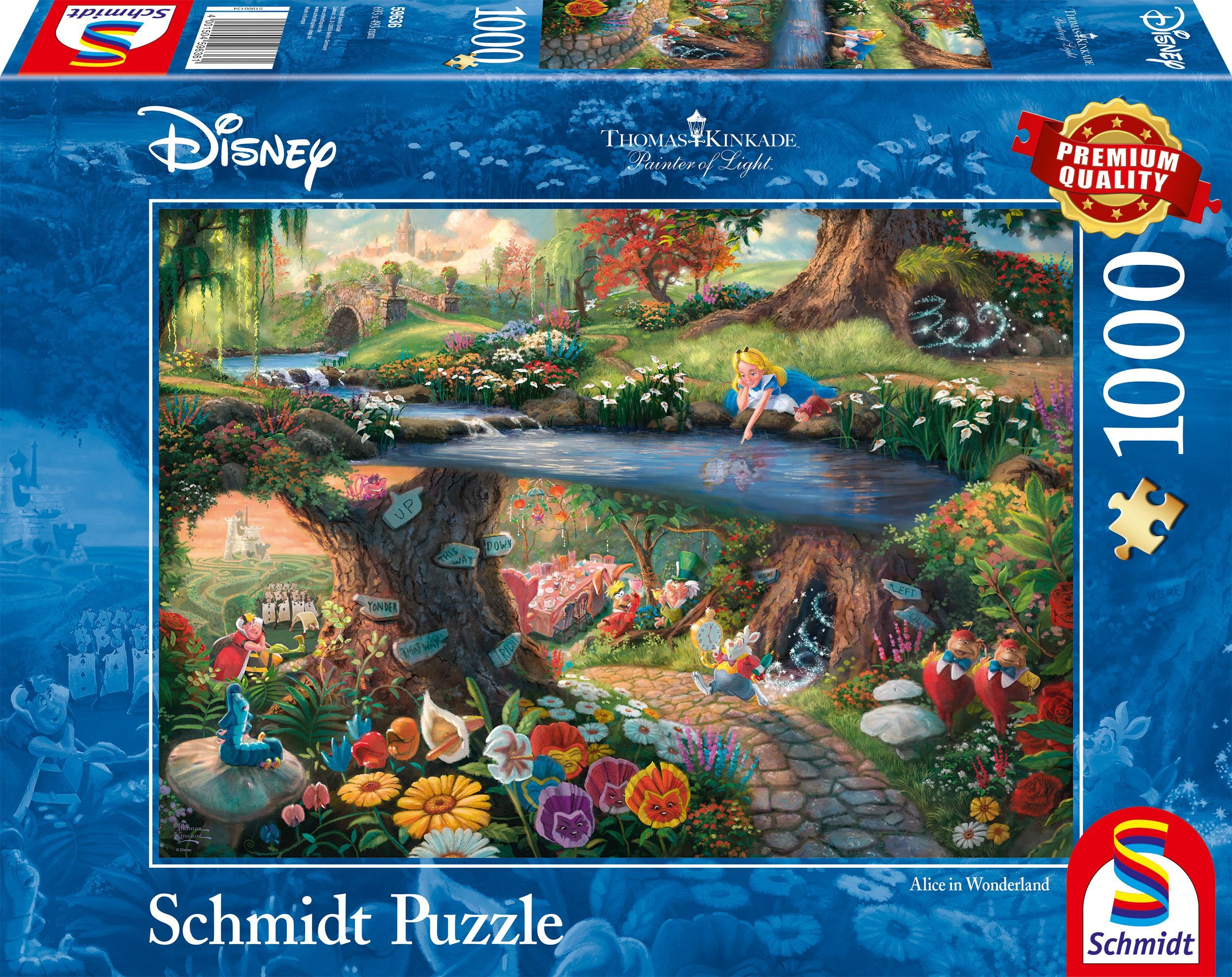 Disney puzzle, Alice in Wonderland, 1000 pcs