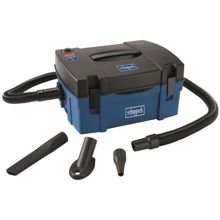 Scheppach workshop vacuum cleaner - HD2P - 5L polypropylene tank - 1250W