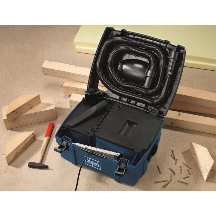 Scheppach workshop vacuum cleaner - HD2P - 5L polypropylene tank - 1250W