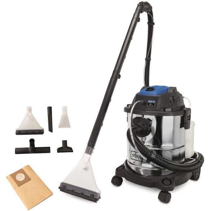 Scheppach vacuum cleaner 5 in 1 injector water and dust extractor - sprayvac20