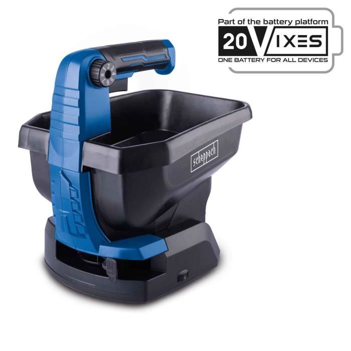 SCHEPPACH C-GSP800-X cordless spreader - 20V IXES - Surface capacity 800 m2 - 3.5 liter bin - without battery or charger