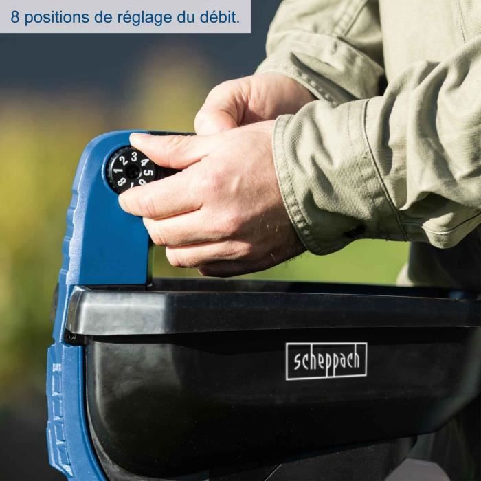 SCHEPPACH C-GSP800-X cordless spreader - 20V IXES - Surface capacity 800 m2 - 3.5 liter bin - without battery or charger