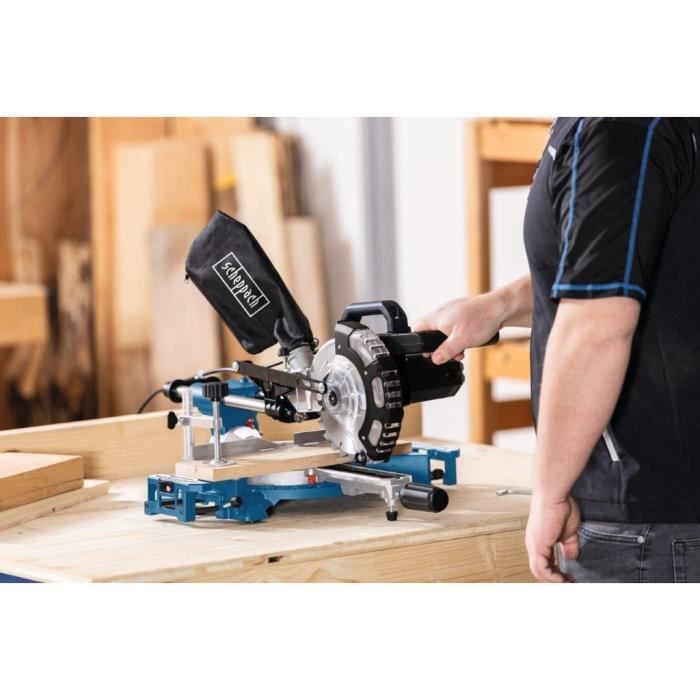 Radial miter saw - SCHEPPACH - HM 185 - 1400 W - Blade Ø 185 mm - Wood