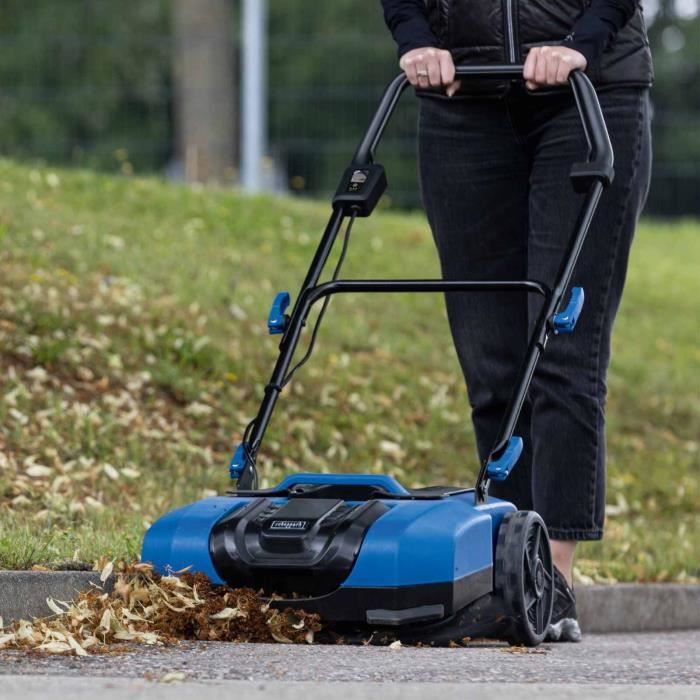 C-S610-X Cordless Sweeper Kit - Working width: 610 mm   20 L collection bin - SCHEPPACH 20V IXES 2Ah battery + 2.4A charger